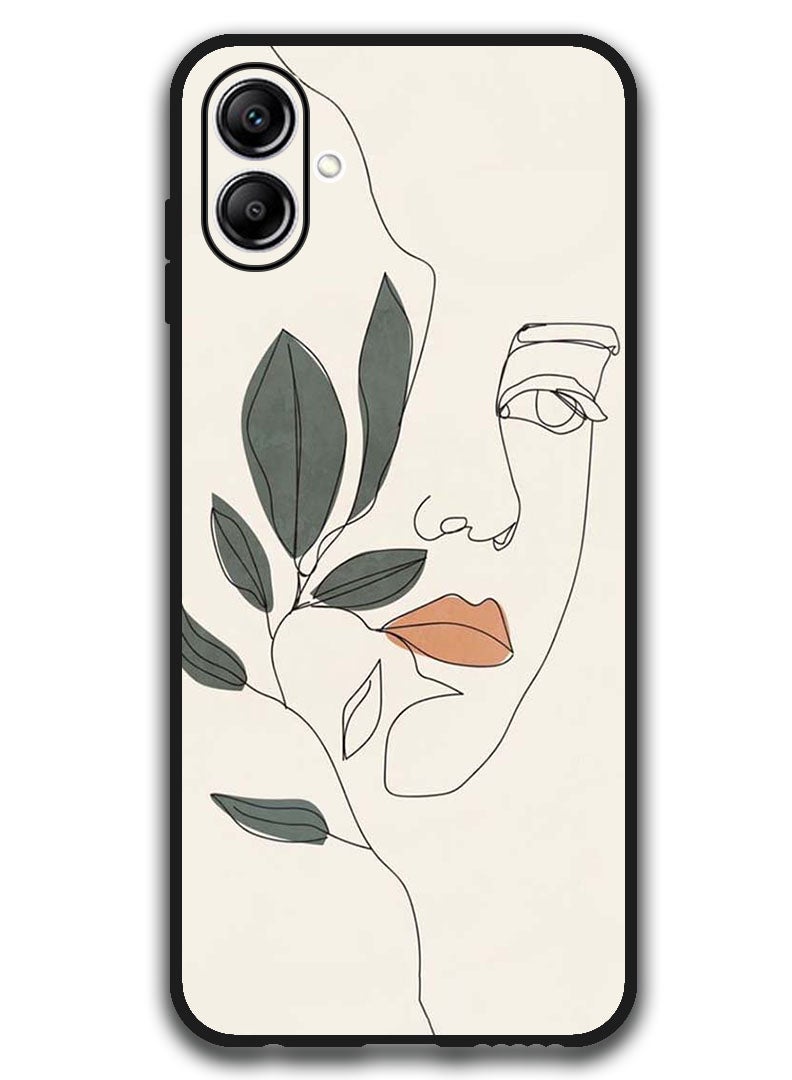 Theodor Case Compatible with Samsung Galaxy A07 6.7 Inch Protection Shockproof Bumper Cover Girl Art - Image 1